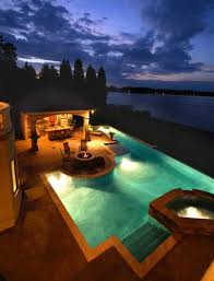 I Ve Designed This Pool On Paper Like A Million Times Love The Lap Area Off To The Side A Girl Can Dream Lake House Dream Pools Pool