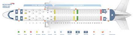 Seat Map And Seating Chart Airbus A321 200 International British Airways British Airways Fleet Italy Travel Guide