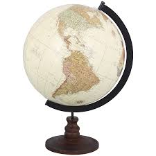 Globe Terrestre Sur Pied En Bois H34 X D21 Cm Action 8 95 En 2020 Globe Terrestre Carte Du Monde Vintage Decoration
