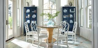 This coastal dining room designed by sherry and john petersik at young house love is the perfect example of upholstered or wood dining chairs are easily the most common choices when it comes to furnishing. X7pru1rquaefam