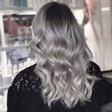 Silverfox Keune Color Formula Foilayage With A Cool Ashy Root Stretch Gray Keune Semi Toner Added Keune Hair Color Hair Color Pastel Brown Hair Balayage