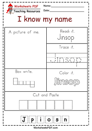 free name tracing worksheets for preschool free printables