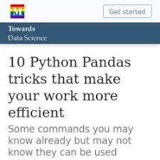 10 Python Pandas Tricks That Make Your Work More Efficient