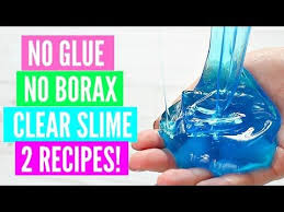 Diy Clear Slime Without Glue Or Borax Easy No Glue No Borax Clear Slime Recipes And Tutorial Youtube Slime No Glue Easy Slime Diy Clear Slime