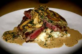 Mashed potatoes make a great accompaniment, i suggest making sauté onion rings and mushrooms til tender. Pan Seared Rib Eye With Mushroom Whiskey Cream Sauce Em S Food For Friends