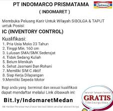 Bungursari, kabupaten purwakarta, jawa barat 41181. Lowongan Kerja Pt Indomarco Prismatama Medan