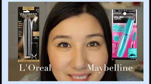 According to the brand, the l'oreal collagen mascara has an instant impact . Mascara Review L Oreal Vs Maybelline Youtube