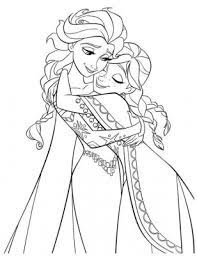 Siostry anna i elsa wesoły bałwanek olaf kristoff renifer sven hans i książę. Elsa Kolorowanki Do Druku