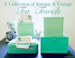 antique and vintage tea towels