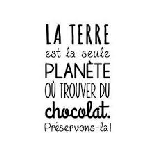 Sticker Mural Planete Chocolat Noir 35 X 60 Cm French Quotes Zen Quotes Quotes