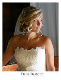 Romantic Bridal Hair Low Updo Curls With Veil Hairstyle By Dana Bartone Strapless Dress Hairstyles Veil Hairstyles Bride Hairstyles