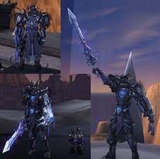 Gray Purple And Slight Blue Plate Xmog The Dash Of Blues In The Pants Work Well With The Cloak Personal World Destroyer For Pet Ne Blue Plates World Pets
