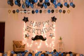 If you're looking for a simple wall painting design for your living room, this triangle pattern may be just the thing. Birthday Decorations Room Decoration For Birthday At Home Services With Highly Trained Decorators