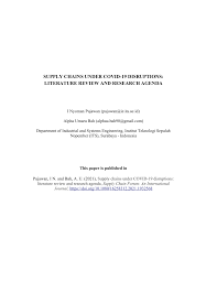 Review the top rated supply chain management software for aug. Pdf Supply Chains Under Covid 19 Disruptions Literature Review And Research Agenda