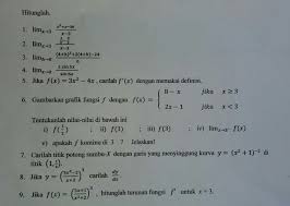 Ada contoh soal latihan logaritma yang bisa kamu kerjakan di sini. Soal Dan Pembahasan Ujian Akhir Semester Uas Kalkulus Diferensial Prodi Pendidikan Matematika Fkip Untan Mathcyber1997