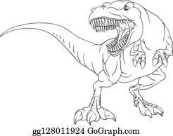 Dinosaurier intended for dino zeichnen. Clip Art T Rex Royalty Free Gograph