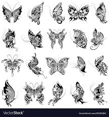 Pink and blue butterfly tattoo design. Butterfly Design Tattoo For Boys Tattoo