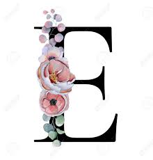Mit diesen singlebörsen hast du beste aussichten auf die große liebe. Floral Watercolor Alphabet Monogram Initial Letter E Design Stock Photo Picture And Royalty Free Image Image 101737082