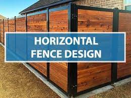 The pros & cons of installing a wooden fence by maureen gilmer. Horizontal Fence Design A Modern And More Beautiful Approach