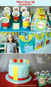 Unique Birthday Themes For Kids When I Grow Up Birthday Party Printable Crush Birthday Birthday Parties Desert Party