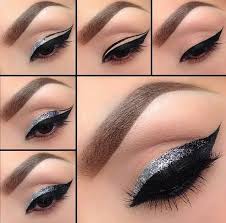 Eyeline Sealer Silver Eyeliner Glitter Eyeliner Tutorial Glitter Eyeliner