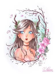 Deer Girl By Sarafabrizi On Deviantart Deviantart Drawings Deer Girl Anime Drawings