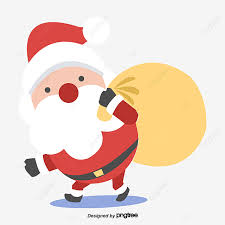 Devant la cheminée, en train de déposer les cadeaux au pied du sapin, chez lui, au pôle nord, en train de lire les lettres des enfants. Pere Noel Avec Un Sac Cadeau Sur Le Dos Santa Clipart Dessin Anime Pere Noel Fichier Png Et Psd Pour Le Telechargement Libre