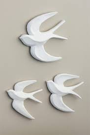 Flocking Birds Wall Art Set Of 3 Ezibuy New Zealand Bird Wall Art Ceramic Birds Wall Handmade Ceramics