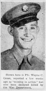 PFC Wayne Calvin Greene (1922-1945)