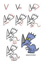 I hope you will like them and that they help your child learn to draw! Draw Crazy Dinosaurs Using Letters And Numbers Art Drawings For Kids Easy Dinosaur Drawing Drawing For Kids