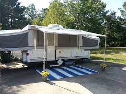 Awning Pole Flowers Popup Mod Popup Camper Tent Trailer Camping Popup Camper Remodel
