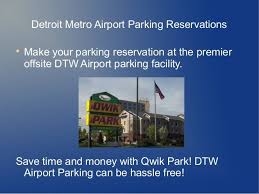 Find The Parking Lots With Qwik Park Which Is Located Very Close To The Detroit Metro Airport Our Shuttle Vehicles Wil Airport Parking Airport Detroit Airport
