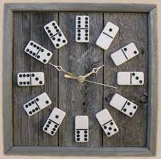 Upcycled Game Clocks Domino Clocks Things To Sell Diy Clock Game Room Decor