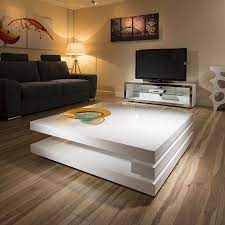 Unfinished medium square wood coffee table. Superb Extra Large Modern Square White Gloss 1 2mt Coffee Table 397e Sala De Estar De Lujo Decoracion Para El Hogar Decoracion Hogar