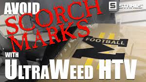 No More Scorch Marks Heat Pressing Sensitive Items With Cad Cut Ultraweed Youtube