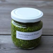 Schnittlauch Pesto Konservierte Gartenfreude Handmade Kultur Pesto Schnittlauch Pesto Rezept