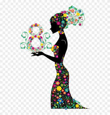 Que bela homenagem, esta que o mundo inteiro está hoje oferecendo a você. Silhueta Dia Da Mulher Free Transparent Png Clipart Images Download