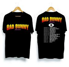 Bad Bunny Clipart Black And White Bad Bunny Tour 2019 With Dates Men S Black T Shirt Gildan Fashion Clothing Shoes Accessories Mensclothing Shirts Ebay Ropa Camisas Imagenes De Bad Bunny