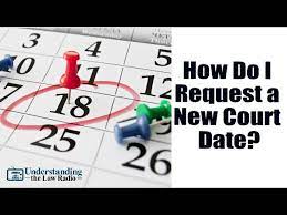 Jan 03, 2020 · date. How To Request A New Court Date Youtube