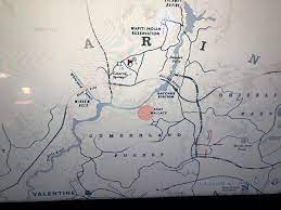 Legendary Wolf Location Right Below The R Of Amarino Marker Is Placed On Map Rdr2