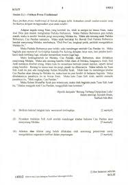 Teks terjemahan ini merupakan teks yang menterjemahkan bahasa melayu klasik kepada bahasa melayu moden bagi membantu murid mengenal pasti dan menguasai makna istilah klasik yang digunakan dalam prosa tradisional. Soalan Cerpen Cinta Ahmad Mutawakkil Tingkatan 5 My Ponny N Dokterandalan