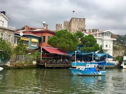 the anatolian fortress anadolu hisari is at the narrowest point of the bosphorus bu the goksu stream it was built travel blogger travel fortress