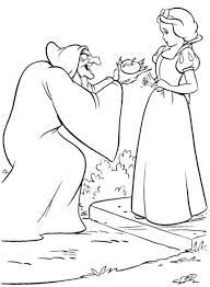 Princess Snow White Knocking The Door Disney Coloring Page Witch Coloring Pages Disney Coloring Pages Snow White Coloring Pages
