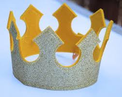 Handmade Birthday Crown For Boy Baby King Crown Etsy Crown For Kids Kings Crown Felt Crown