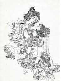 Radha Krishna Paintings Mandala Design Art Kalamkari Painting Vedic Art