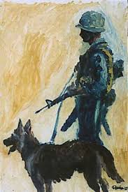 Scout Dog By Augustine G Acuna Cat Ii 1966 67 Perros Militares Perros De Trabajo War Dogs