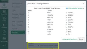 Grading Schemes Canvas Colorado State University