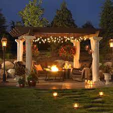 Spending time in the yard ensures an appreciation of spring, summer. A Very Nice Outdoor Patio Setup With A Huge Pergola By Outdoor Greatroom Company Pergola Backyard Backyard Garden