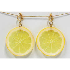 食品サンプル　イヤリング(ゴールド）　レモン輪切り : 食品さんぷる市場BtoC - 通販 - Yahoo!ショッピング
