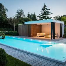 Terrasse Mit Schwimmbad Hove Be Padoek Modernes Poolhaus Gartenpools Moderne Pools
